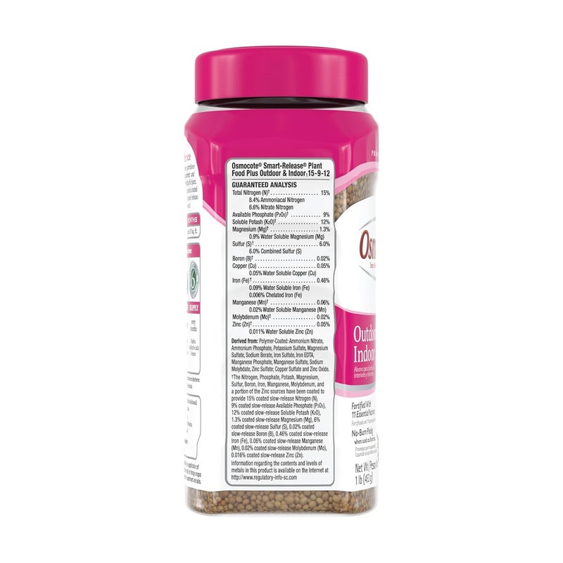 Osmocote Plus Smart-Release Plant Food for Outdoor & Indoor Use, 1 lb - Image 3